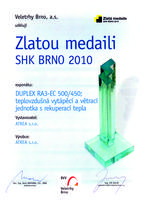 Zlatá medaile SHK Brno 2010