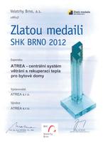 Zlatá medaile SHK Brno 2012
