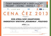 Titul Český energetický a ekologický projekt, stavba a inovace 2013
